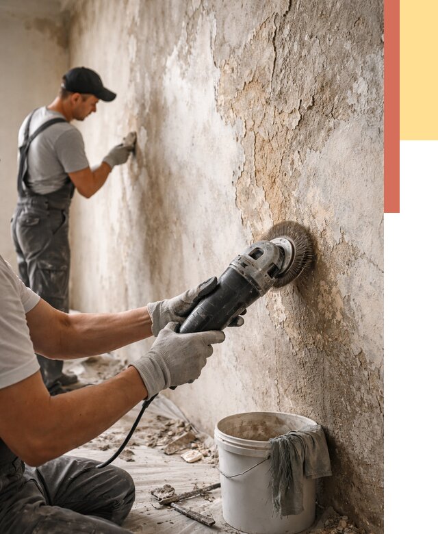 Снятие и удаление краски со стен в Нефтекамске от 2156 руб. — ОТДЕЛОЧНИК-Нтк