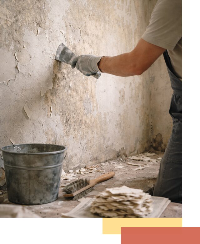 Удаление старой краски со стен в Нефтекамске качественно и быстро