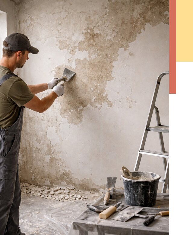 Снятие старой шпаклевки в Нефтекамске от 1900 руб. — быстро и недорого | ОТДЕЛОЧНИК-Нтк