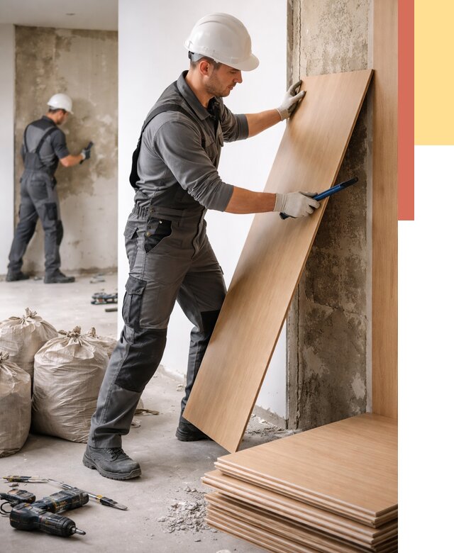 Демонтаж стеновых панелей в Нефтекамске от 3594 руб. за м² быстро и недорого | ОТДЕЛОЧНИК-Нтк