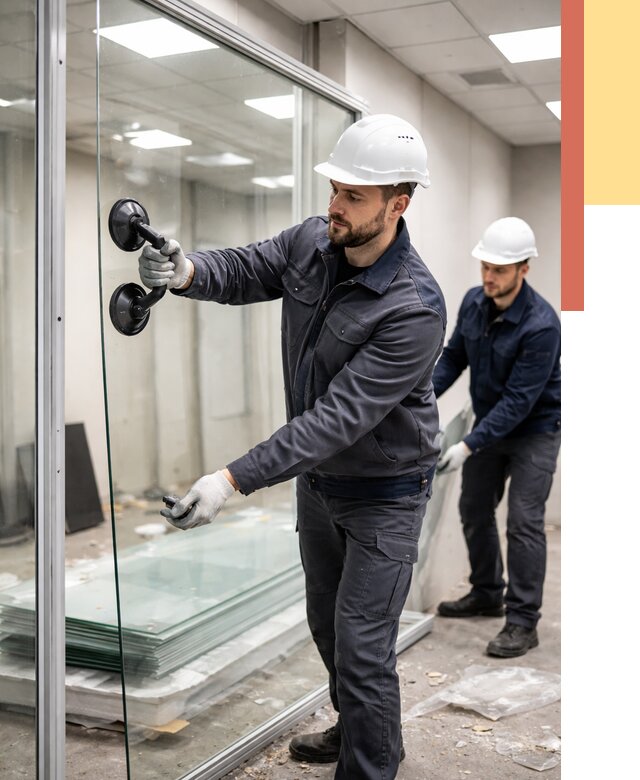 Демонтаж стеклянных перегородок в Нефтекамске от 3286 руб. — быстро и недорого | ОТДЕЛОЧНИК-Нтк