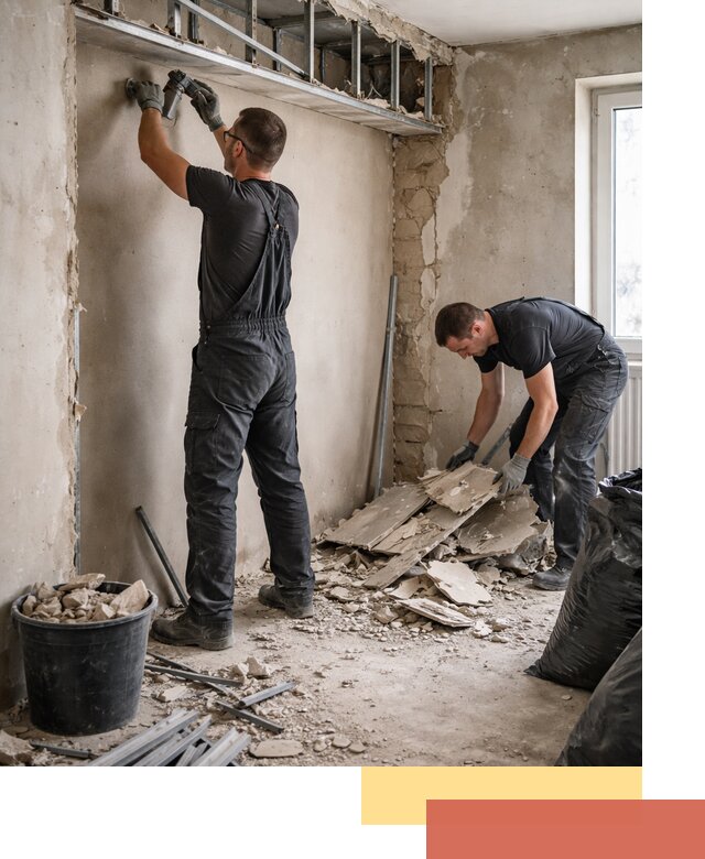 Демонтаж короба из гипсокартона в Нефтекамске быстро и аккуратно