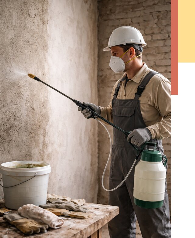 Антисептическая обработка стен в Нефтекамске от 1232 руб. — быстро и недорого | ОТДЕЛОЧНИК-Нтк