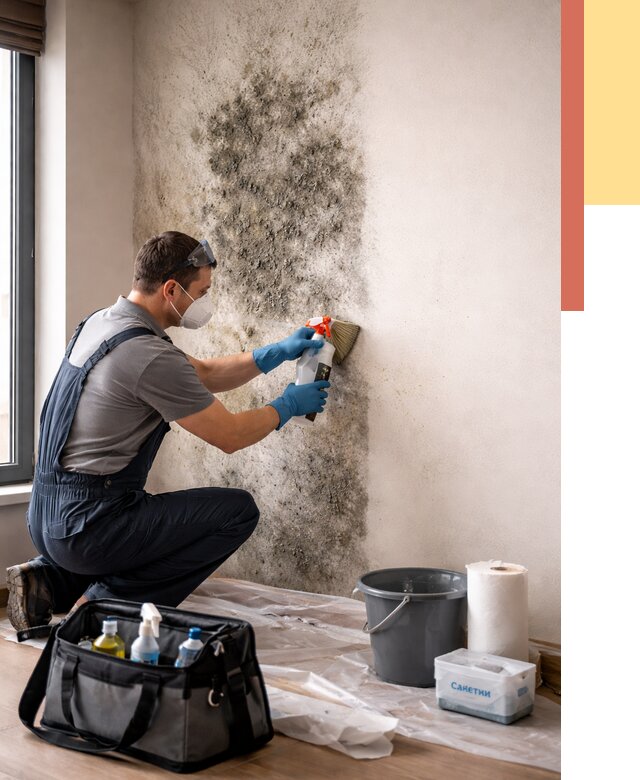 Удаление плесени со стен в Нефтекамске от 2208 руб. — быстро и недорого | ОТДЕЛОЧНИК-Нтк