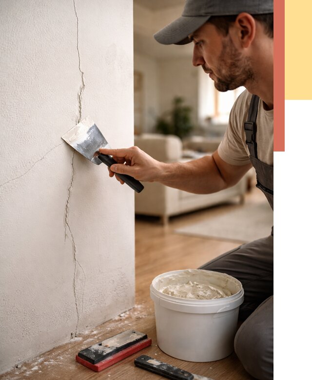 Заделка трещин и сколов в Нефтекамске от 2516 руб. — быстро и недорого | ОТДЕЛОЧНИК-Нтк