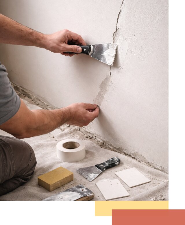 Заделка трещин и сколов в стенах и потолках в Нефтекамске