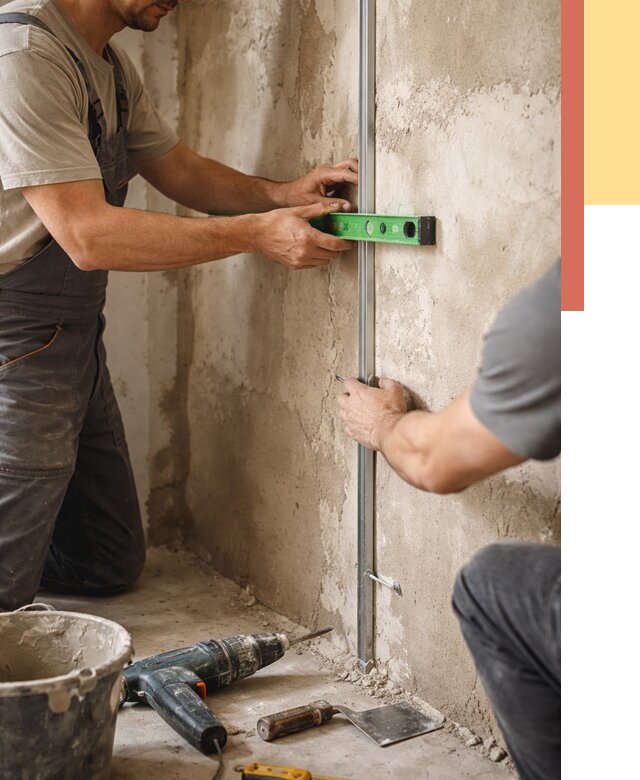 Установка штукатурных маяков в Нефтекамске от 7188 руб. — быстро и недорого | ОТДЕЛОЧНИК-Нтк