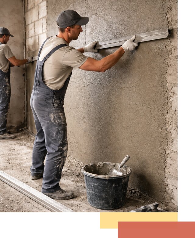 Штукатурка стен цементно-песчаная в Нефтекамске профессионально