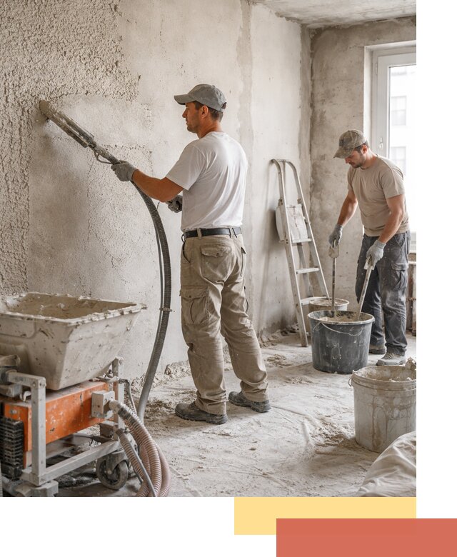 Машинная штукатурка стен в Нефтекамске — быстро и качественно