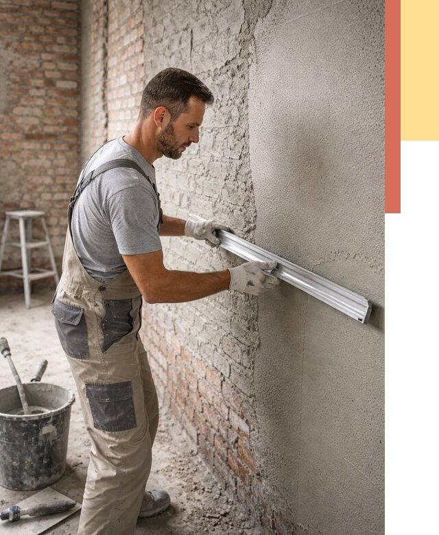 Штукатурка кирпичных стен в Нефтекамске от 4621 руб/м2 — быстро и недорого | ОТДЕЛОЧНИК-Нтк