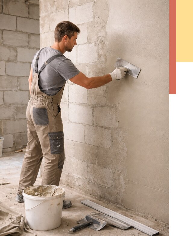 Штукатурка стен из газобетона в Нефтекамске от 2156 руб./м2 — быстро и недорого | ОТДЕЛОЧНИК-Нтк