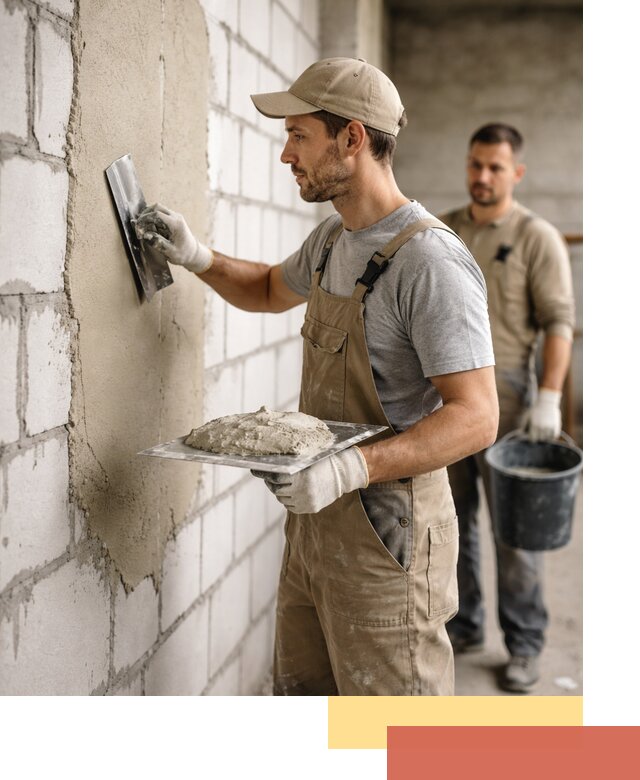 Штукатурка стен из газобетона в Нефтекамске под ключ