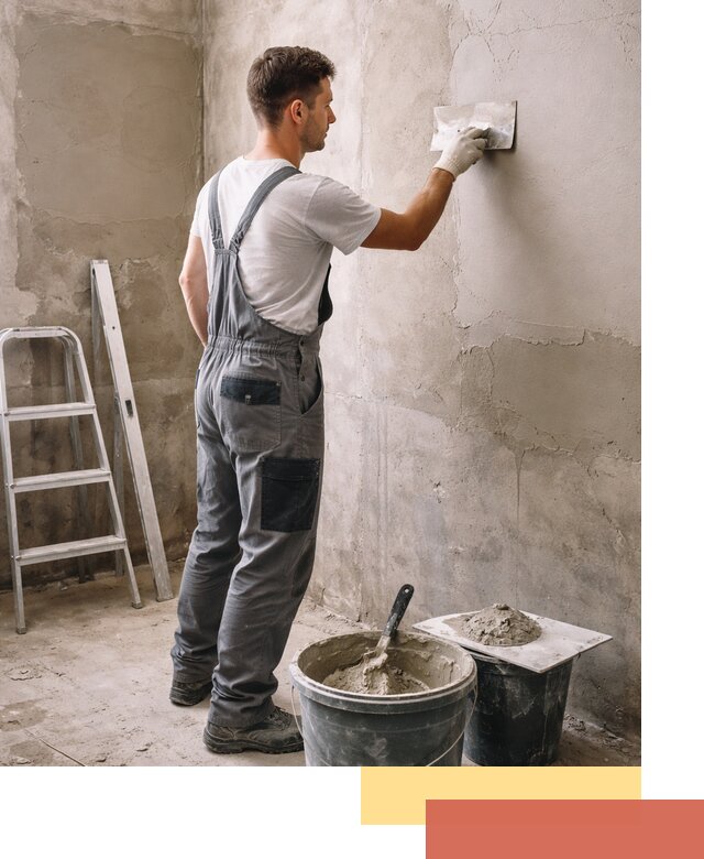 Штукатурка стен в ванной под ключ в Нефтекамске