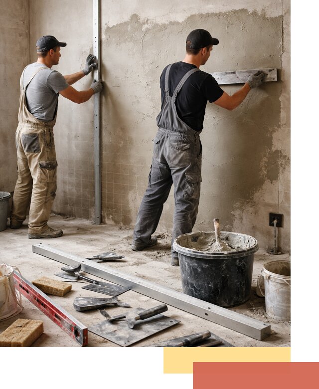 Профессиональная штукатурка стен под плитку в Нефтекамске