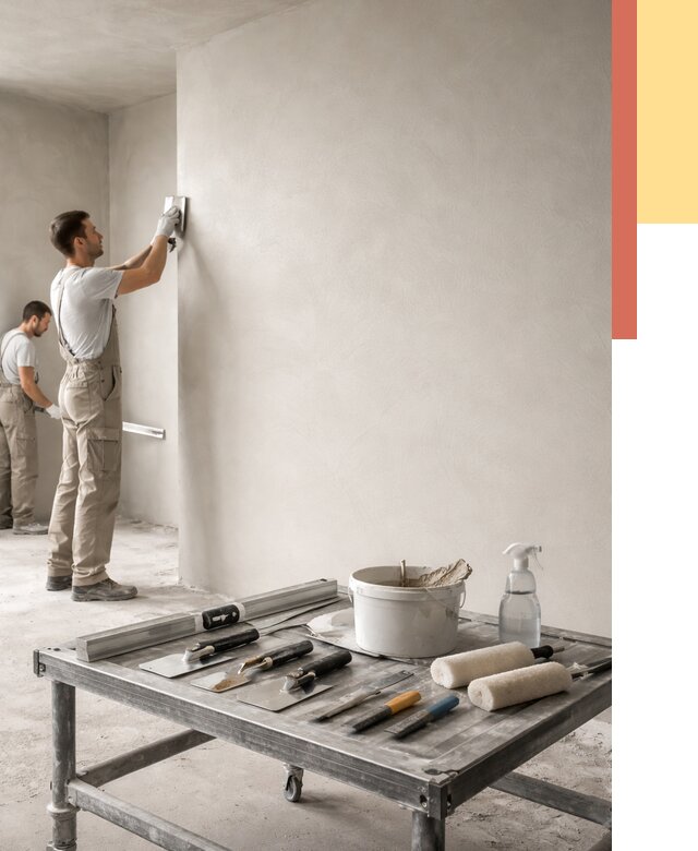 Штукатурка стен под покраску в Нефтекамске от 4621 руб./м² — качественно и недорого | ОТДЕЛОЧНИК-Нтк