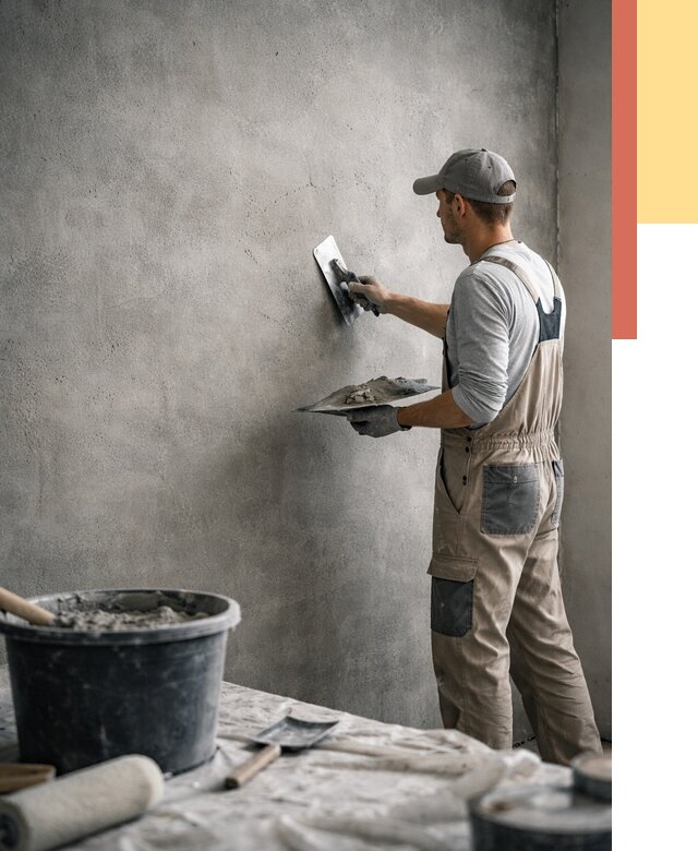 Декоративная штукатурка под бетон в Нефтекамске от 2567 руб./м² — нанесение под ключ | ОТДЕЛОЧНИК-Нтк