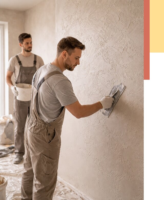 Фактурная штукатурка стен в Нефтекамске от 4313 руб./м² — заказать под ключ | ОТДЕЛОЧНИК-Нтк