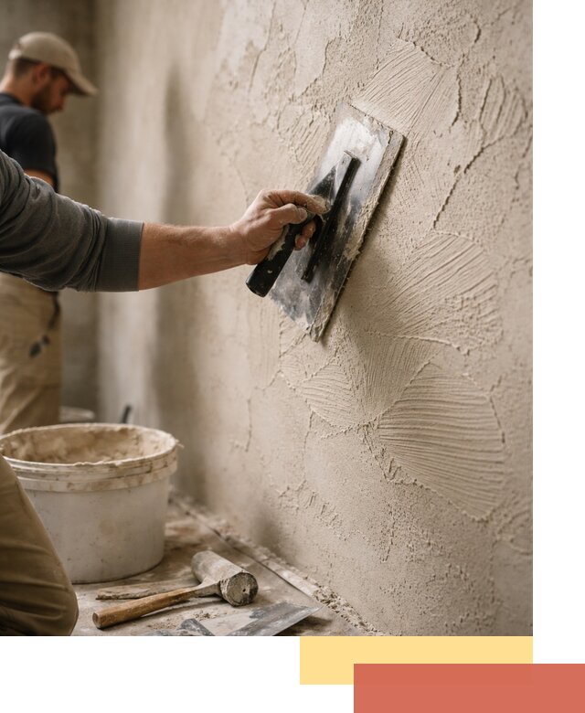 Фактурная штукатурка стен в Нефтекамске — монтаж, отделка, реставрация