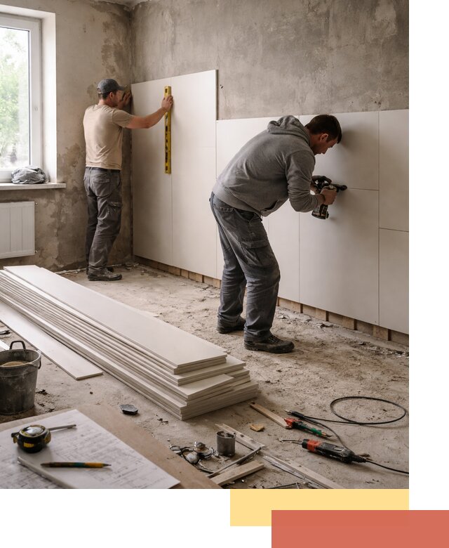 Монтаж ПВХ панелей на стены в Нефтекамске качественно и быстро