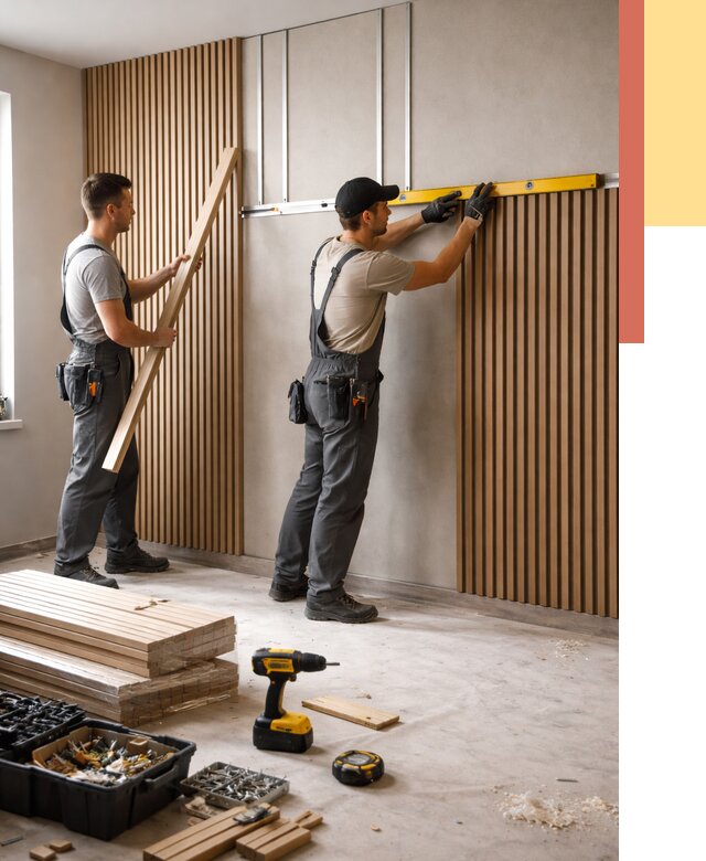 Монтаж реечных панелей на стены в Нефтекамске от 1232 руб. — быстро и недорого | ОТДЕЛОЧНИК-Нтк