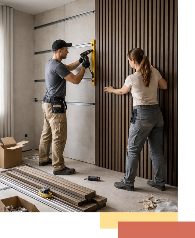 Монтаж реечных панелей на стены в Нефтекамске