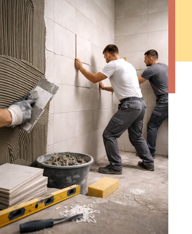 Укладка плитки на стены в Нефтекамске от 873 руб. — качественно и недорого | ОТДЕЛОЧНИК-Нтк