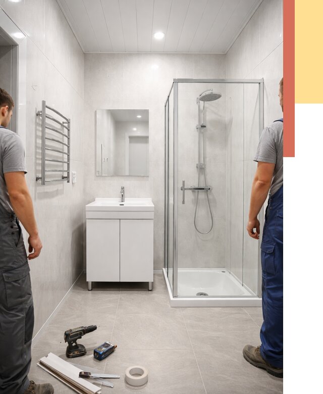 Отделка ванной комнаты панелями ПВХ в Нефтекамске от 4621 руб. за м2 | ОТДЕЛОЧНИК-Нтк