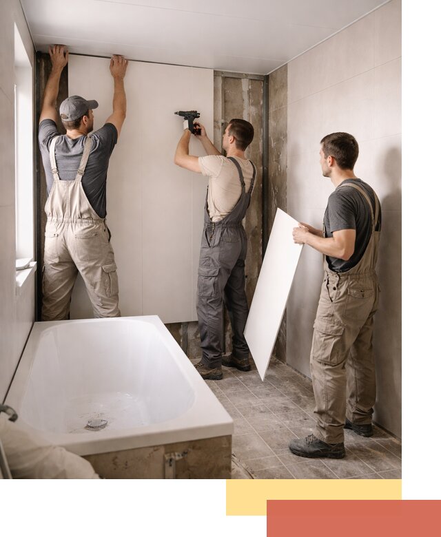 Отделка ванной панели ПВХ профессионально в Нефтекамске