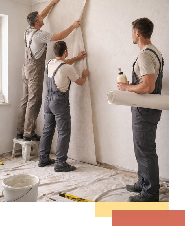 Оклейка стен обоями в Нефтекамске — качественно и профессионально