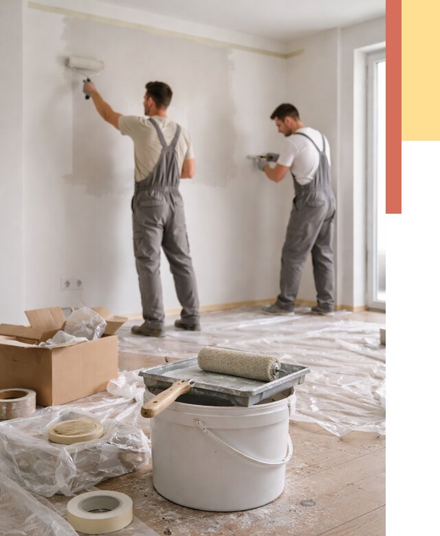 Покраска стен в квартире в Нефтекамске от 2567 руб/м2 — быстро и недорого | ОТДЕЛОЧНИК-Нтк