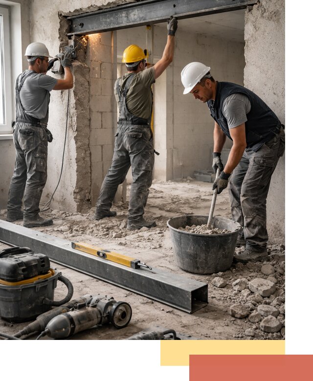 Создание проемов в стенах и несущих конструкциях в Нефтекамске