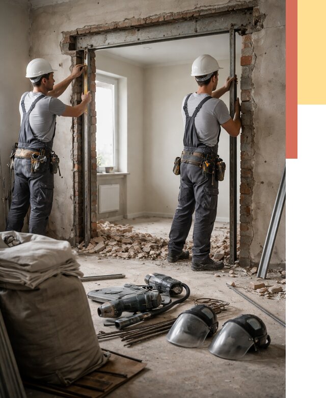 Расширение дверного проема в Нефтекамске от 12835 руб. под ключ | ОТДЕЛОЧНИК-Нтк