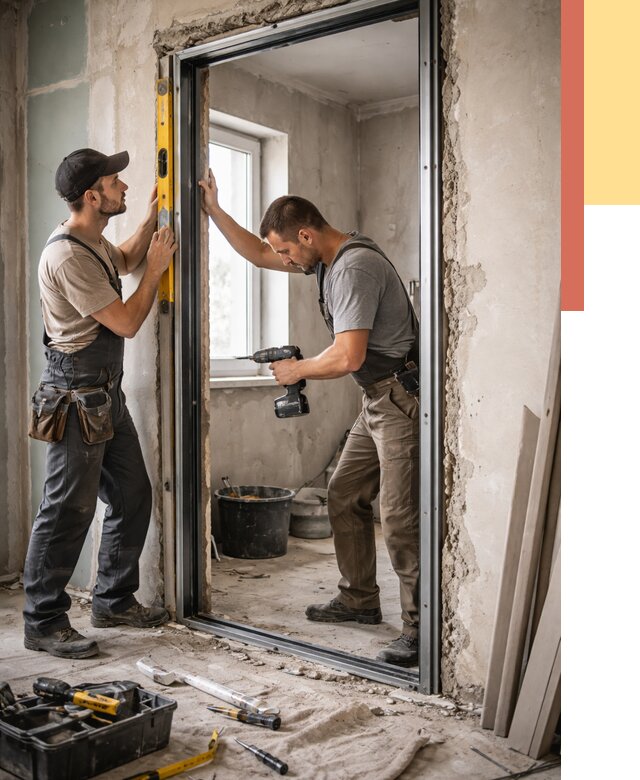 Закладка дверного проема в Нефтекамске от 3594 руб. — быстро и недорого | ОТДЕЛОЧНИК-Нтк