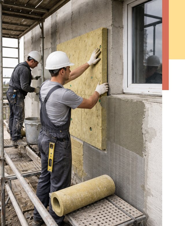 Утепление стен в Нефтекамске от 4415 руб. под ключ — быстро и недорого | ОТДЕЛОЧНИК-Нтк