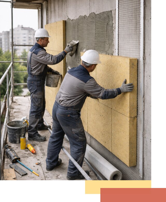 Утепление стен зданий и домов в Нефтекамске качественно и надежно