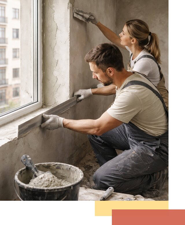 Штукатурка откосов дверей и окон профессионально в Нефтекамске