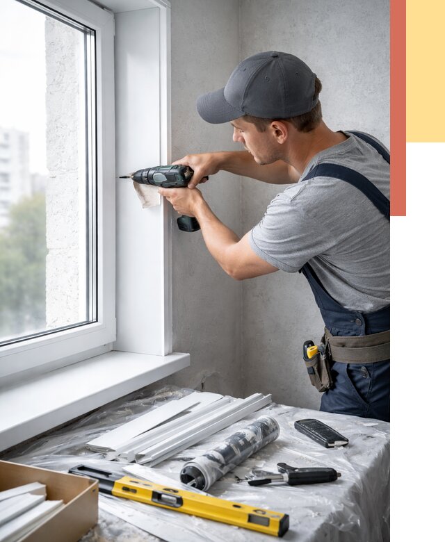 Установка пластиковых откосов в Нефтекамске от 2310 руб. | ОТДЕЛОЧНИК-Нтк монтаж, быстро и недорого