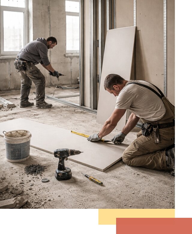 Кладка перегородок из ПГП под ключ в Нефтекамске