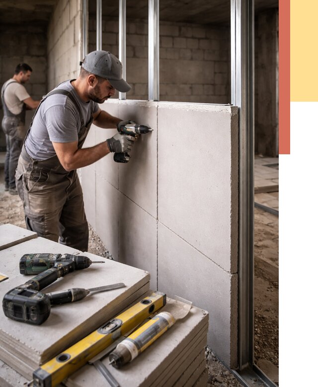 Кладка влагостойких перегородок ПГП в Нефтекамске от 1232 руб. под ключ | ОТДЕЛОЧНИК-Нтк