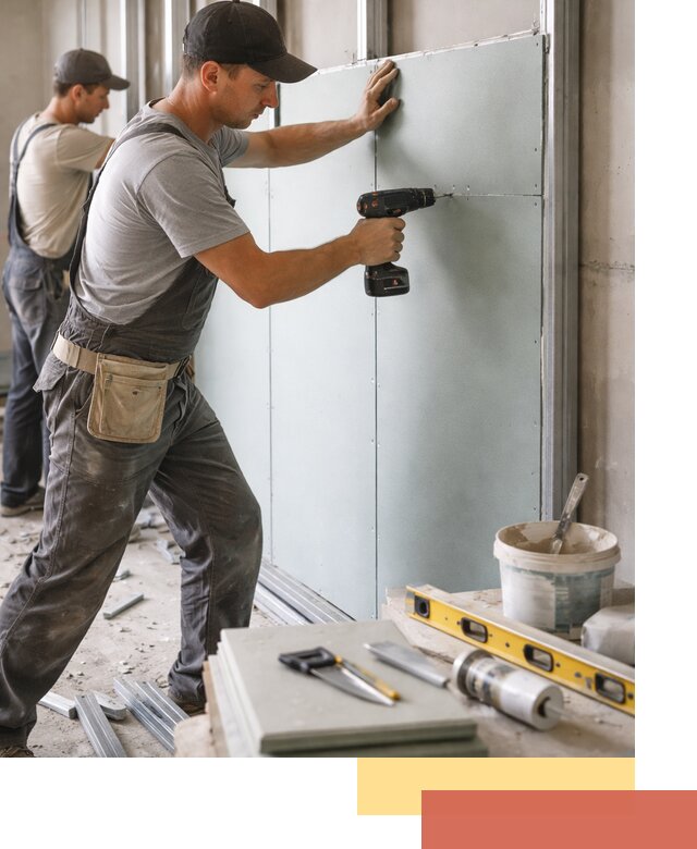 Кладка влагостойких перегородок ПГП в Нефтекамске