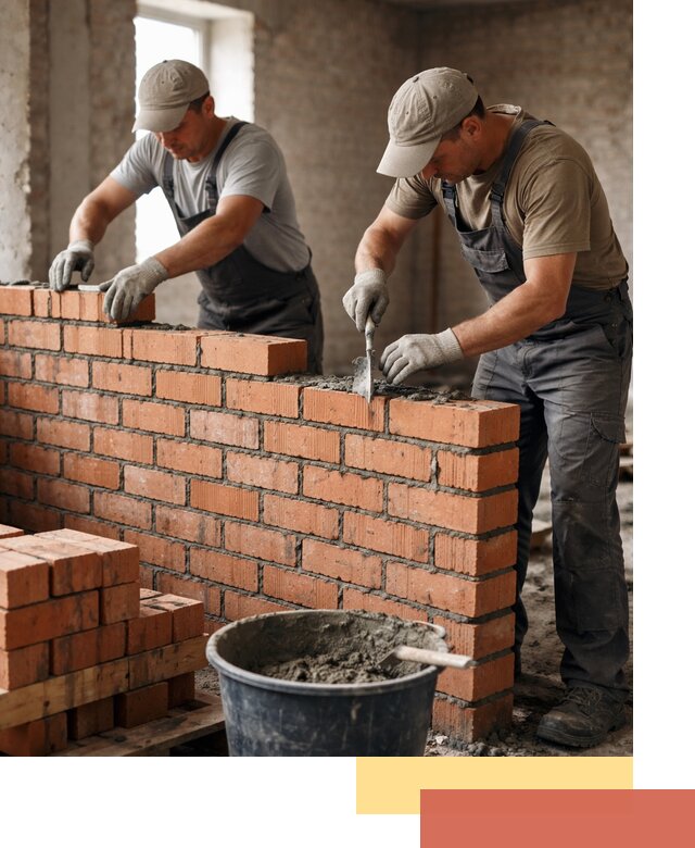 Кладка кирпичных перегородок под ключ в Нефтекамске