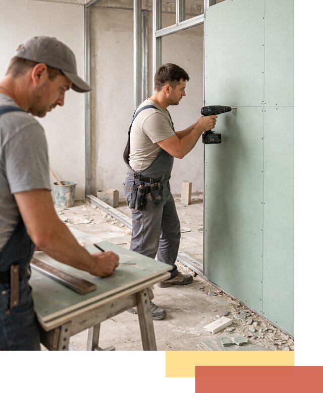 Перегородки из влагостойкого гипсокартона под ключ в Нефтекамске