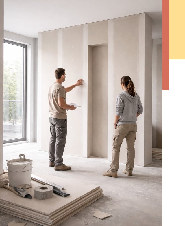 Зонирующая перегородка из гипсокартона в Нефтекамске от 2875 руб. под ключ | ОТДЕЛОЧНИК-Нтк