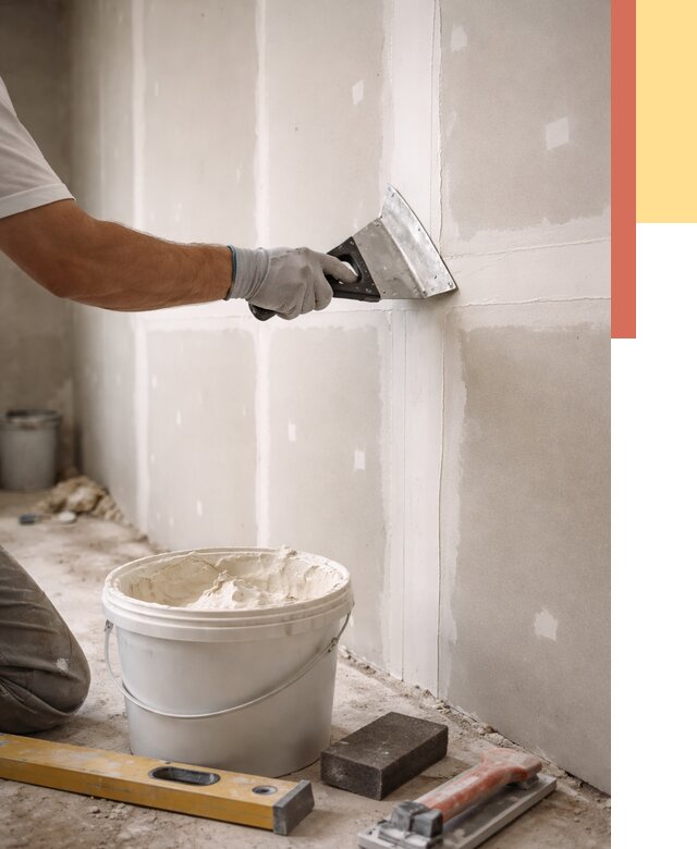 Шпаклевка перегородок из гипсокартона в Нефтекамске от 2567 руб. — услуги ОТДЕЛОЧНИК-Нтк