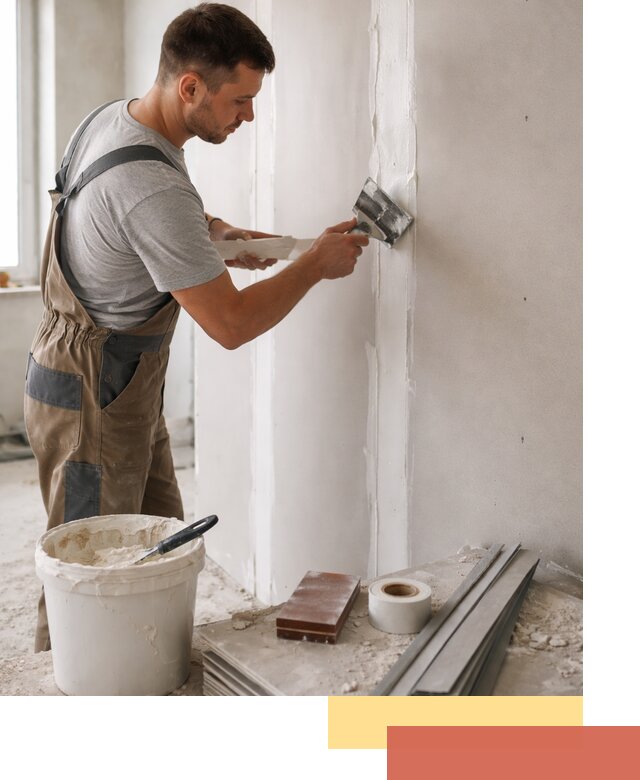 Шпаклевка перегородок из гипсокартона в Нефтекамске качественно и быстро