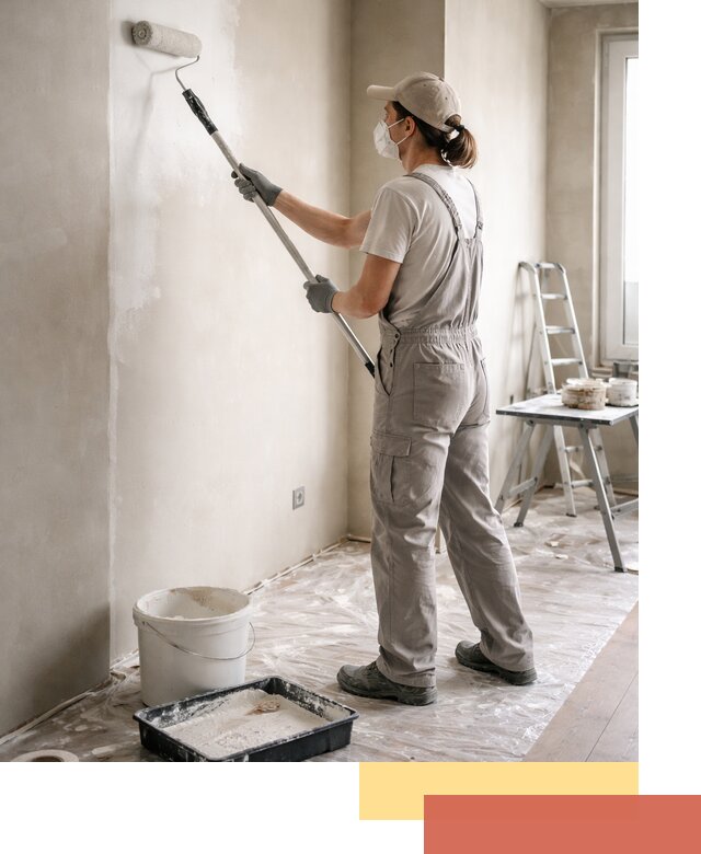 Покраска перегородок из гипсокартона в Нефтекамске качественно и недорого