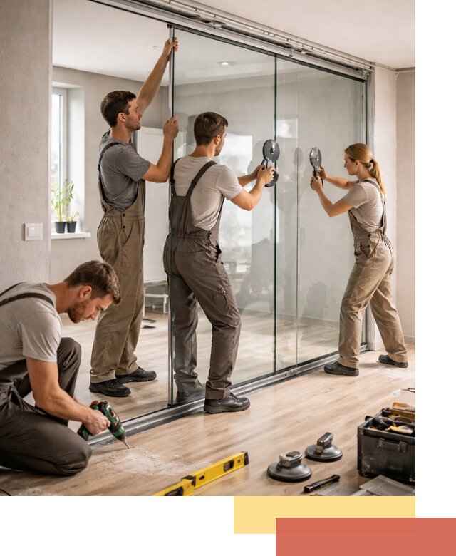 Изготовление стеклянных перегородок на заказ в Нефтекамске