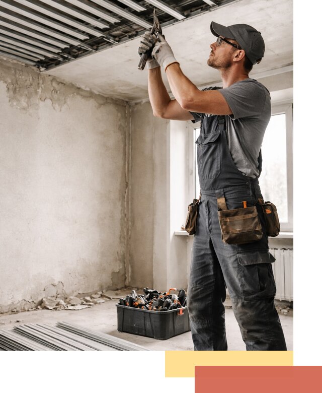 Демонтаж реечного потолка в Нефтекамске быстро и аккуратно