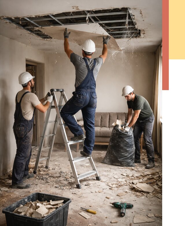 Демонтаж гипсокартонного потолка в Нефтекамске от 431 руб. за м2 — ОТДЕЛОЧНИК-Нтк