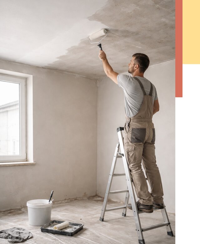 Грунтовка потолка в Нефтекамске от 2567 руб. — быстро и недорого | ОТДЕЛОЧНИК-Нтк